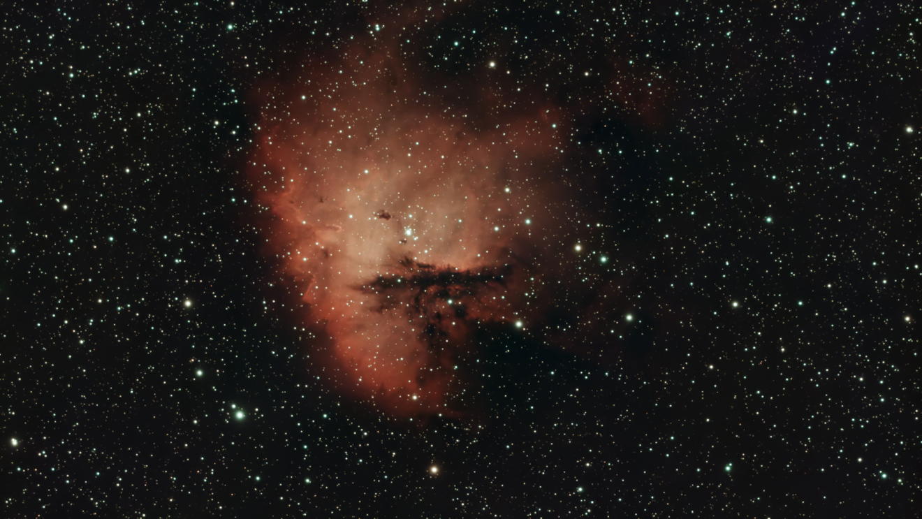 Astro AI Processor astrophotography star reduction before Star Shrink, NGC 281